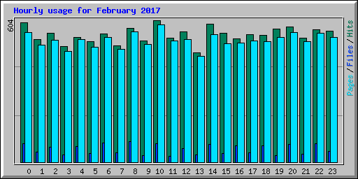 Hourly usage for February 2017